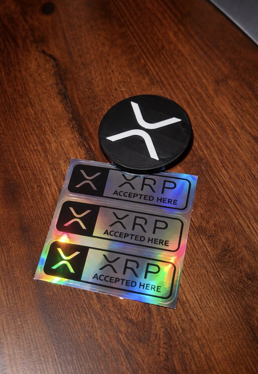 onlymichaelcox's tweet photo. @CryptoGoodiesX
😍😍😍Thank you for the speedy delivery. Absolutely love these stickers.😍😍😍
#CryptoAcceptedHere #PayWithCrypto #XRPAcceptedHere #CryptoPayments #SpendCrypto #MassAdoption #RealWorldUse #UtilityCrypto #UseCase #CryptoMerchants #AdoptionIsComing #CryptoInDailyLife
(The coin i 3D printed)