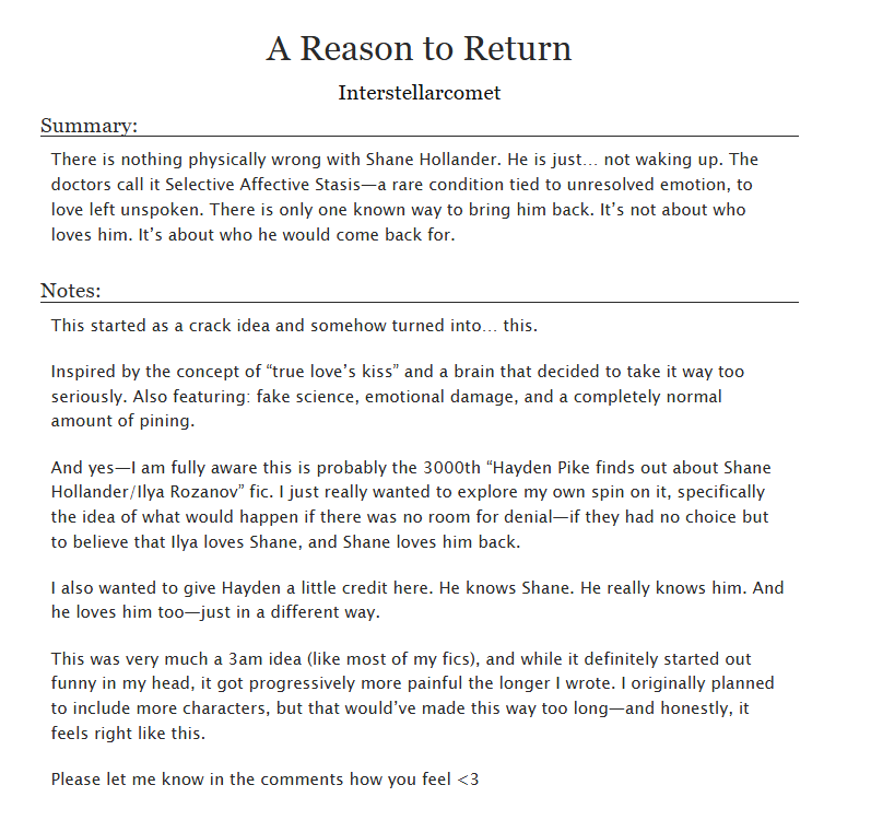 I might have done it again. Sorry, not sorry. #hollanov