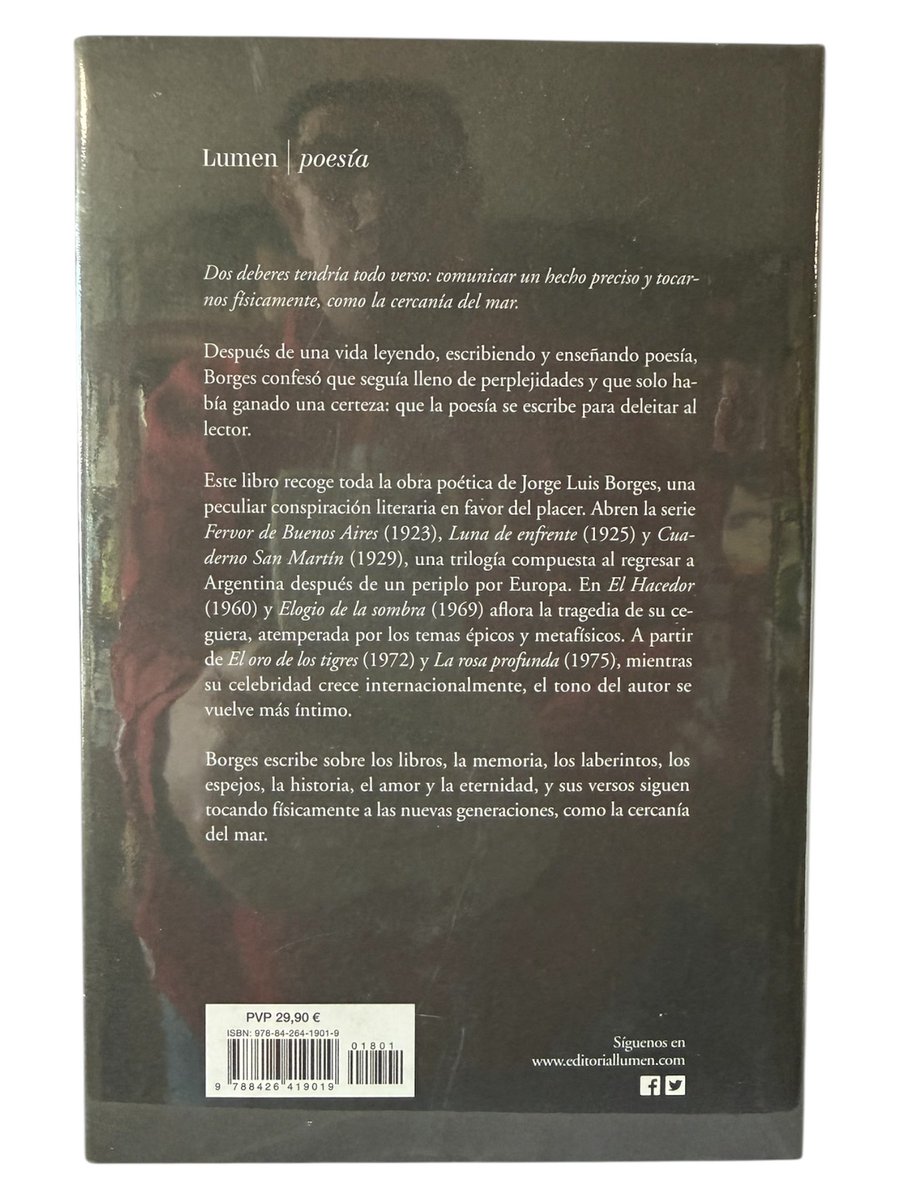 LibrosDelValle's tweet photo. Tenemos el #Libro de Jorge Luis Borges, #Poesía Completa.

#LibrosRecomendados 
#Libros 

https://t.co/4wqf0W4Fyz https://t.co/cN6ISCfYz9
