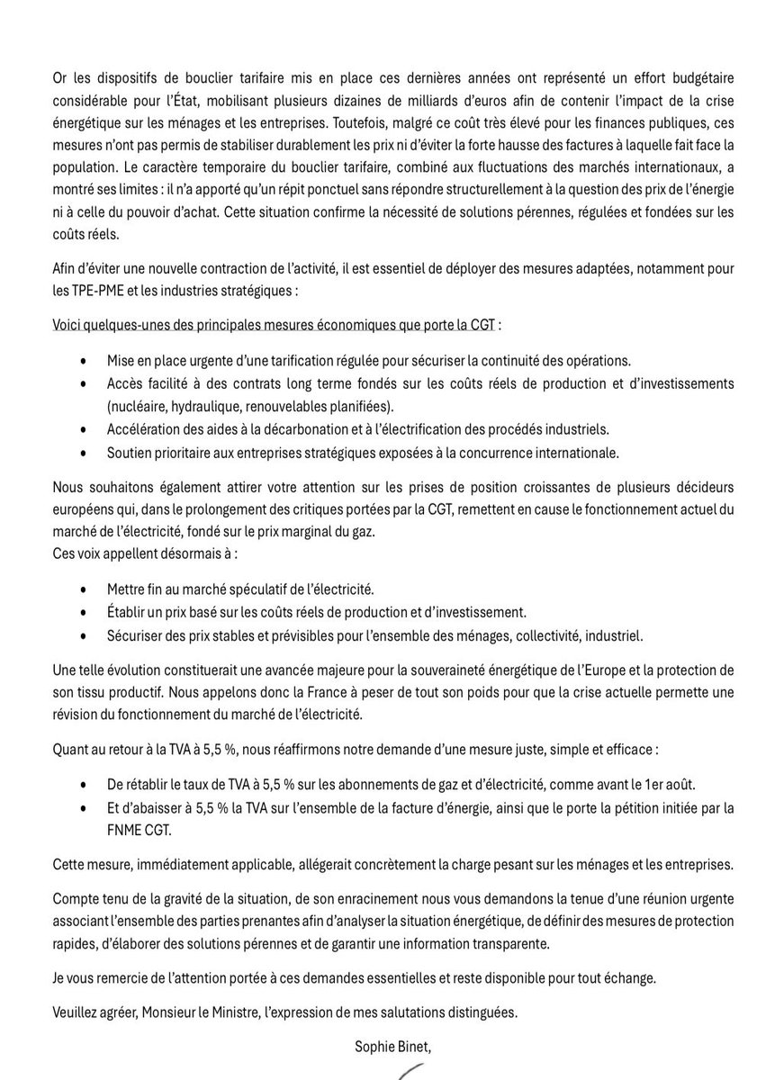 Sophie Binet tweet media