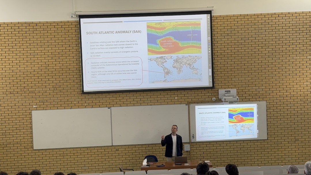 tcal_ceid's tweet photo. TCAL organized an invited seminar at CEID on the topic of “Reliable Computing Systems for Space Applications”. The talk was delivered by Dimitris Agiakatsikas from SOLIDKOSMOS S.A.

https://t.co/Bn9zKtuLgn

#ComputerArchitecture #Aerospace #CPU #FPGA #Reliability #ESA #CEID https://t.co/MFwwDutbt2