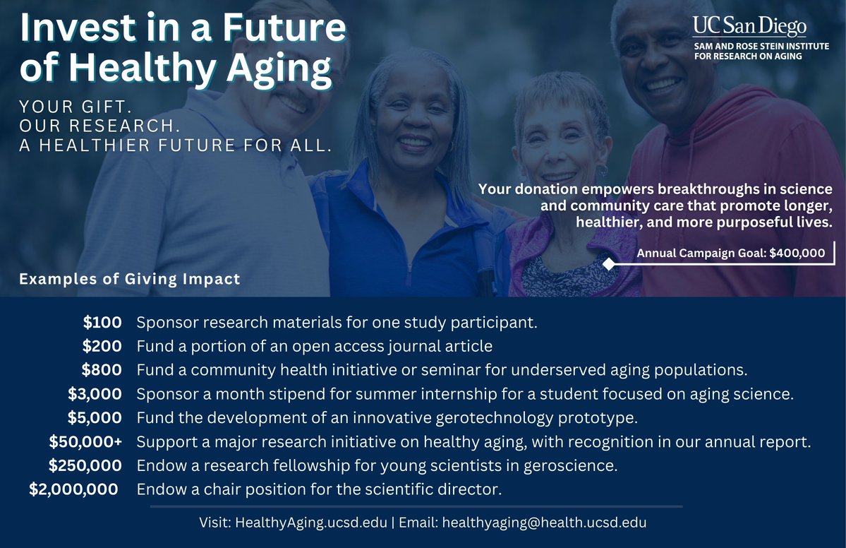 UC San Diego Stein Institute for Research on Aging tweet media