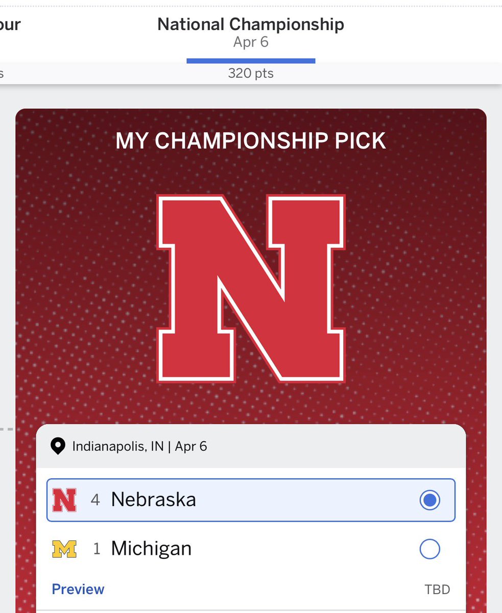 jared_skers's tweet photo. My bracket is based on the 1997 College Football season and who would win head to head https://t.co/BN07P66THO