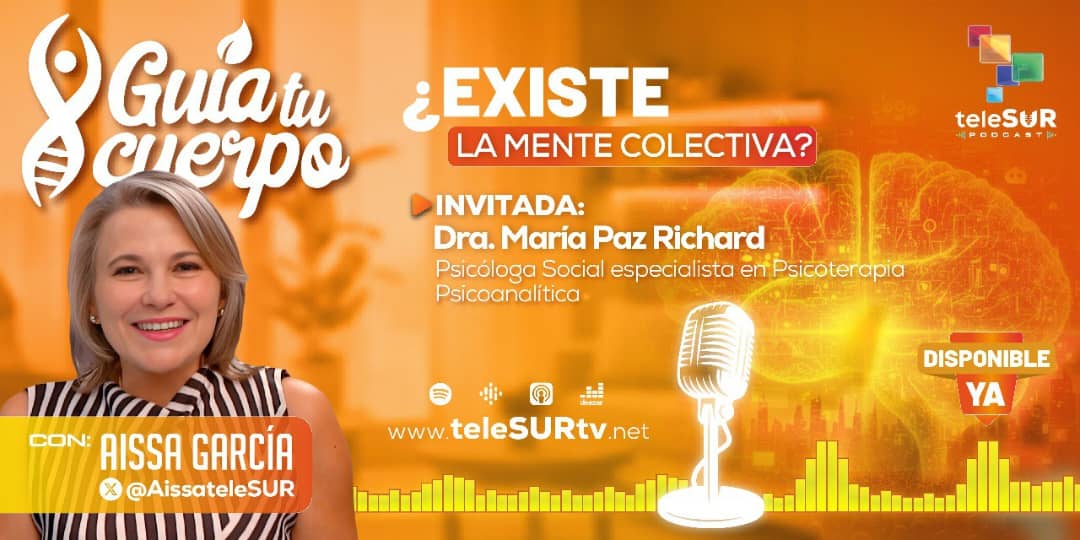 💥🌎🪖Ante las situaciones de hoy día en el mundo, ¿por qué los seres humanos nos unimos en el caos? ¿cómo cuidar nuestra salud mental de las fake news? 🧠

🎧 Escucha el podcast de #GuíaTuCuerpo en voz de <a href="/AissateleSUR/">Aissa García García</a> y la Psicóloga María Paz Richard 👇🏾
open.spotify.com/episode/3KAOmL…