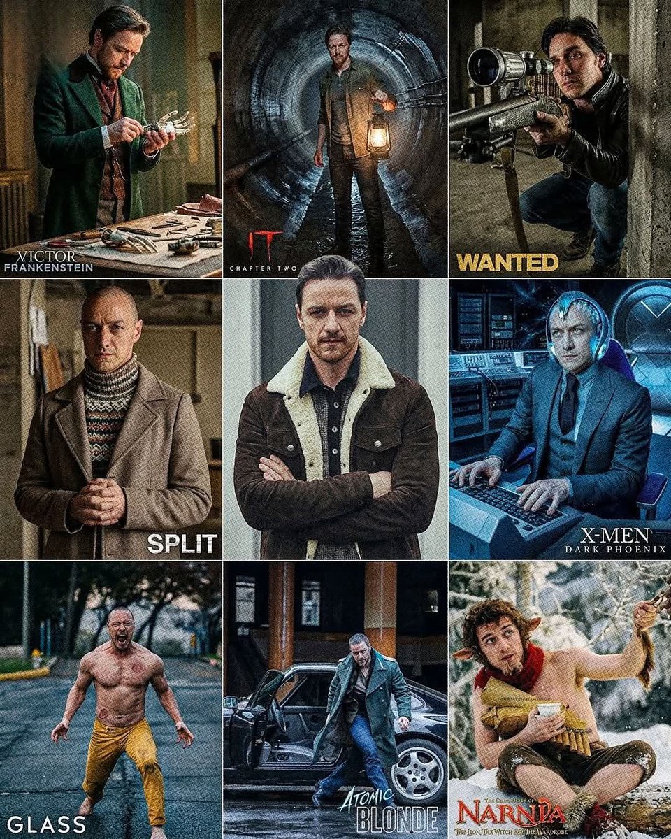 The range of James Mcavoy.🔥