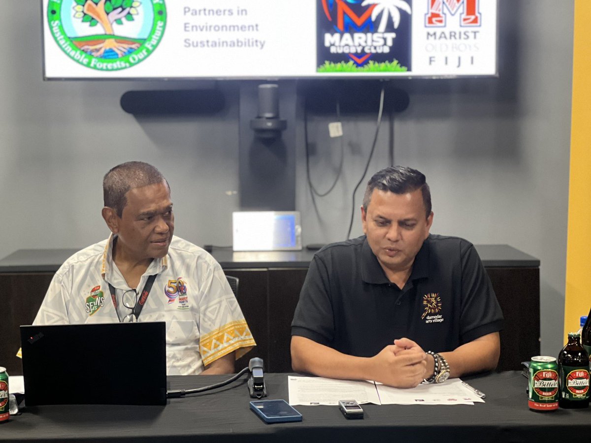 DamodarDiv's tweet photo. On Mar 25, 128 captains will gather at Damodar Arts Village to plant 170 trees, launching the environmental legacy of the 50th #FijiMarist7s. A partnership between @MaristRugbyFC, @FijiBitter, and Damodar Arts Village. 🇫🇯 https://t.co/R5h6G2C05o