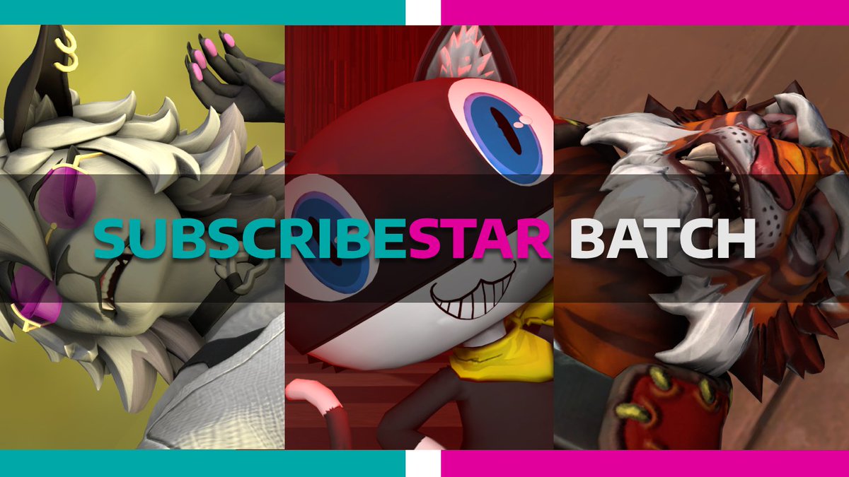 Blindscreen1's tweet photo. SubscribeStar Image Batches from February, including the result from the Persona Poll

Wolfie Eliminated: https://t.co/go8SGQIZuq
Tiberius Bested: https://t.co/MoeVJSnfrD
Persona Mascot Royale Outcome: https://t.co/ix6BgcDsJO https://t.co/UMO6Pm9yKu