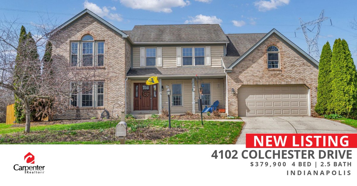YourAgentVicky's tweet photo. 📍 New Listing 📍 Take a look at this fantastic new property that just hit the market located at 4102 Colchester Drive in Indianapolis. Reach out here or at (317) 409-4375 for more information!

Vicky Funk ABR, CRB, CRS, GRI
3... https://t.co/MNEZBTnK3H https://t.co/6gmN7n4xvs