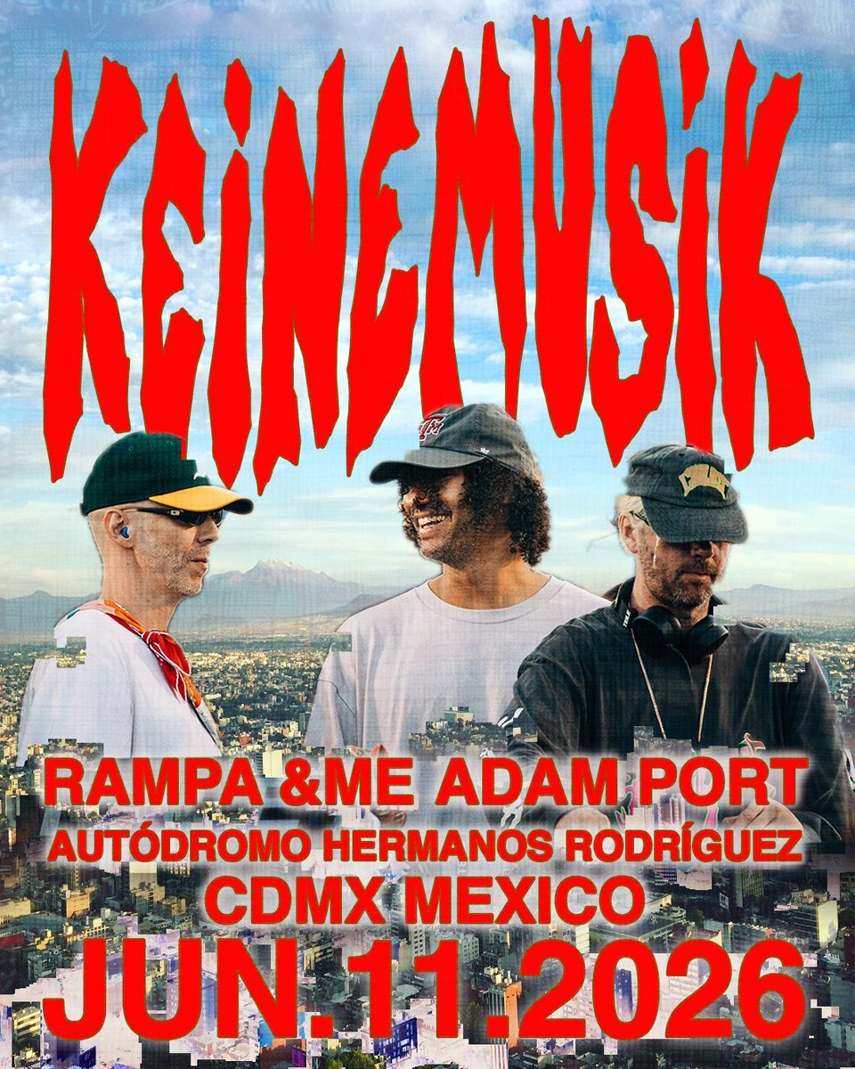 ☮️ @Keinemusik llega a la Curva 4 del Autódromo Hermanos Rodríguez para una noche inolvidable✨

 #PreventaBanamex: 20 de marzo, 2:00 PM
Venta general: 21 de marzo, 2:00 PM