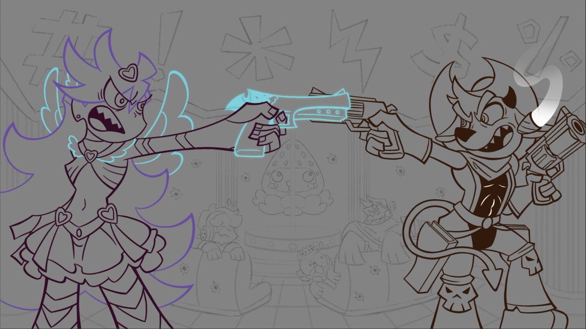 Arte1Bds's tweet photo. #DEATHBATTLE #WIP #PantyandStocking #NewPantyandStocking #KingsofHell #IndieGame
Lineart Done, NOW๐ for the colors https://t.co/sjKlcogZyu