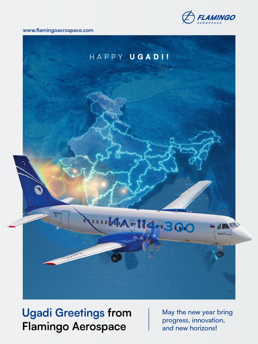 Flamingoaero's tweet photo. Ugadi marks new beginnings and growth. At Flamingo Aerospace, we look forward to progress ahead.

Wishing everyone a joyful Ugadi. 

#indianaviation #aatmanirbharbharat #aerospaceengineering #smartaviation #indianaerospace #makeinindia https://t.co/VkWWR3SH8c