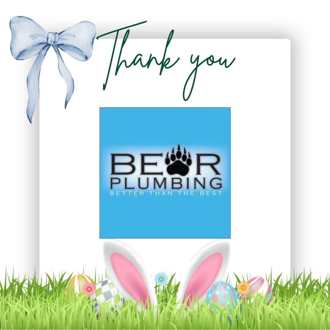 🐰✨ Huge THANK YOU to Bear Plumbing, our Golden Egg Sponsor for Bunny Bingo! Your support helps Bridgehaven CAC provide hope, safety, and care. We're grateful! 💛 #BridgehavenCAC #BunnyBingo #GoldenEggSponsor #CommunitySupport