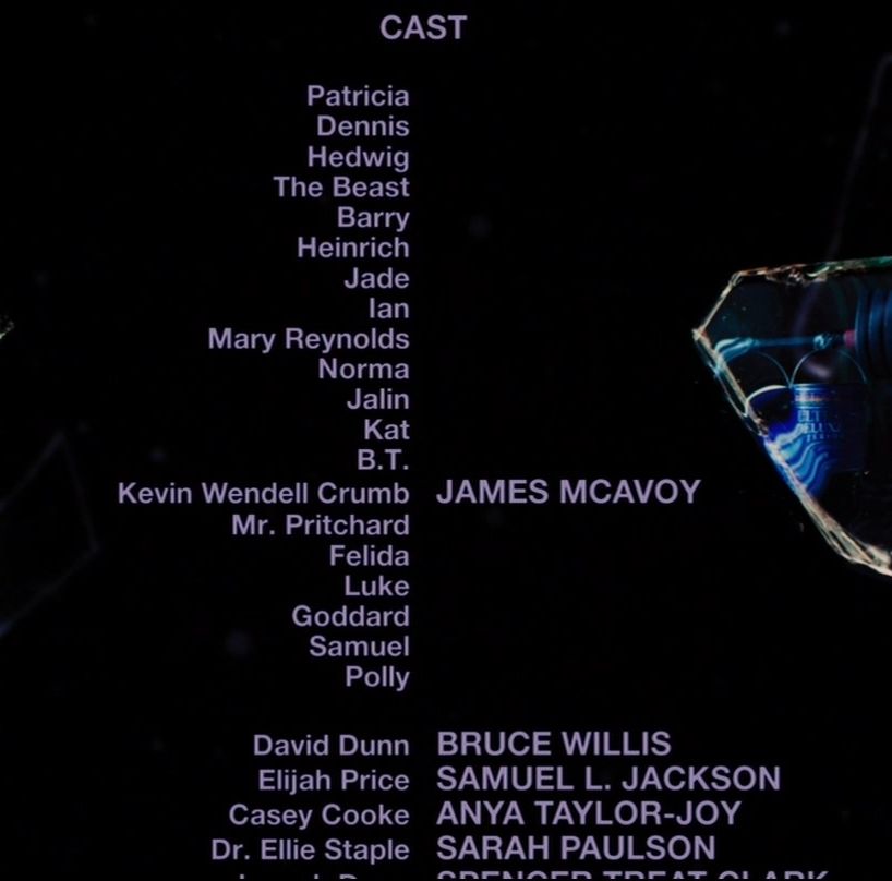 Did you know that in the film 'Glass' all of personalities that James McAvoy plays are credited?
- Jamie
