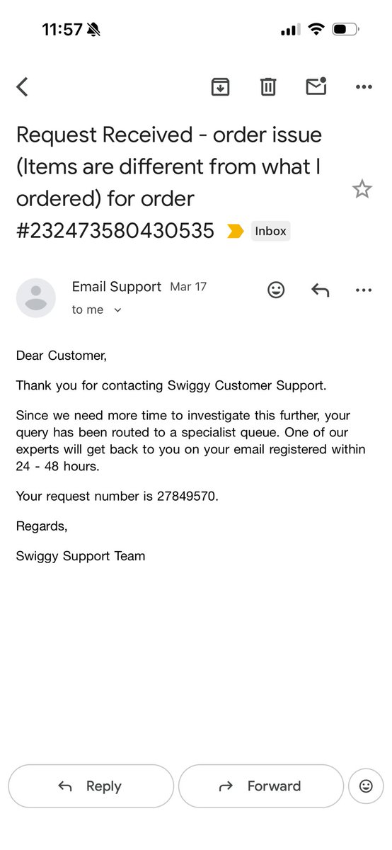 prochi45's tweet photo. @Swiggy @SwiggyCares,

Continuation to my previous post, last time I ordered a “Bear Hug Cake” for my mom’s birthday and instead received a normal chocolate cake. I already have an open case (ID: 27849570) that you’ve conveniently ignored.

#Swiggy #SwiggyShit #SwiggyCares Ghanta https://t.co/Gg7hW0pCo2