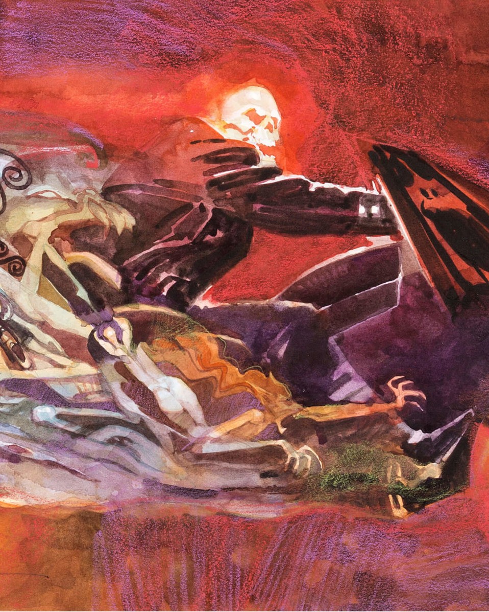 SienkiewiczArt's tweet photo. Ghost Rider Study Painting

#ghostrider #marvel #painting #comicart #mixedmedia https://t.co/KbkHt2SCc8
