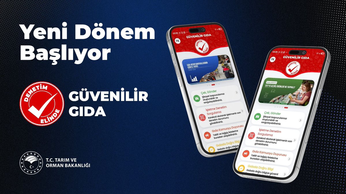 Türkiye Yüzyılı’nda dijital devlet anlayışı mutfağımıza kadar girdi.

Hükümetimizin gıda güvenilirliğinde başlattığı bu yeni dönem ülkemize hayırlı olsun.

#DenetimElinde