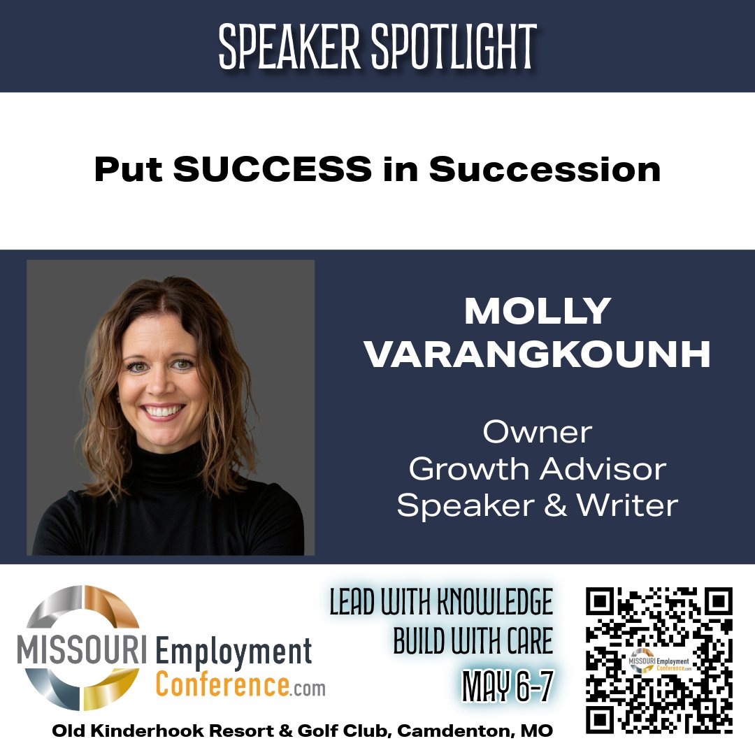 May 6-7 at #MEC2026, speaker &amp; writer, Molly Varangkounh, is educating attendees how to put SUCCESS in succession!!

🍀We feel lucky to have her!!🍀

Speaker bios - conta.cc/3IocgUp

Register here - conta.cc/4uuWdNK
