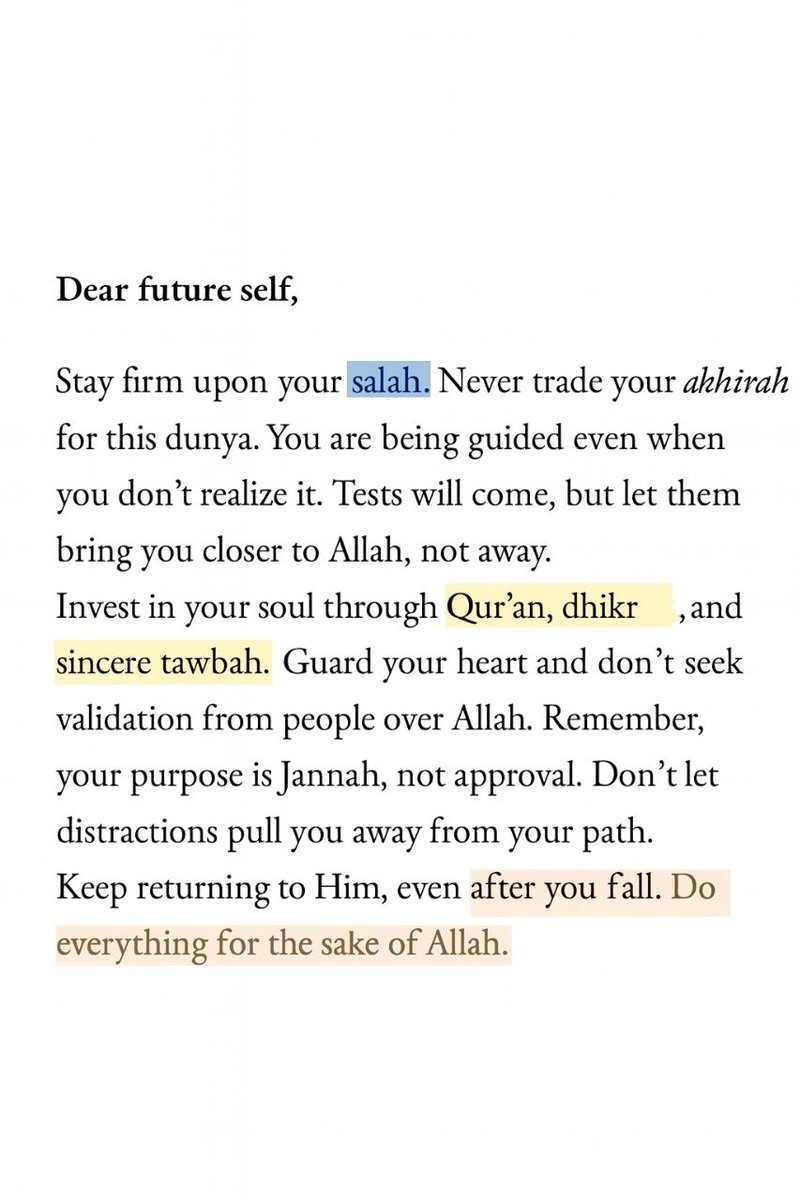 Alquranconnect's tweet photo. Dear future self, https://t.co/SM2JDDKh4t