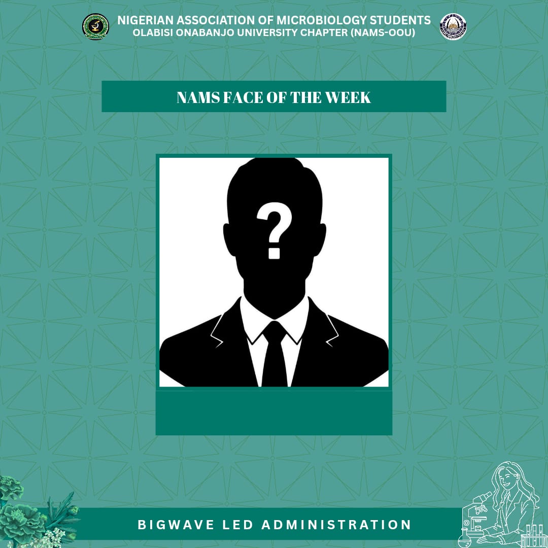 NAMS_OOU5's tweet photo. Itβs back πβ¨
NAMS Face of the Week π§« returns!
Get ready as we continue spotlighting standout NAMSites making waves and representing excellence. β¨οΈπ
Stay tunedβ¦ You might be next π
#NAMSites #FaceOfTheWeek #Bigwaveledadministration https://t.co/dxbQK5FgQV