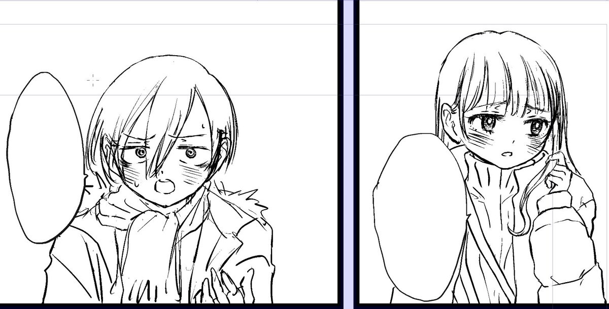 おやおやおや!?彼氏、がんばえーーーーー!!!!!(通常原稿に戻りました) #僕ヤバファンアート 
