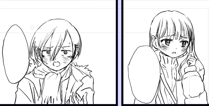 おやおやおや!?彼氏、がんばえーーーーー!!!!!(通常原稿に戻りました) #僕ヤバファンアート 
