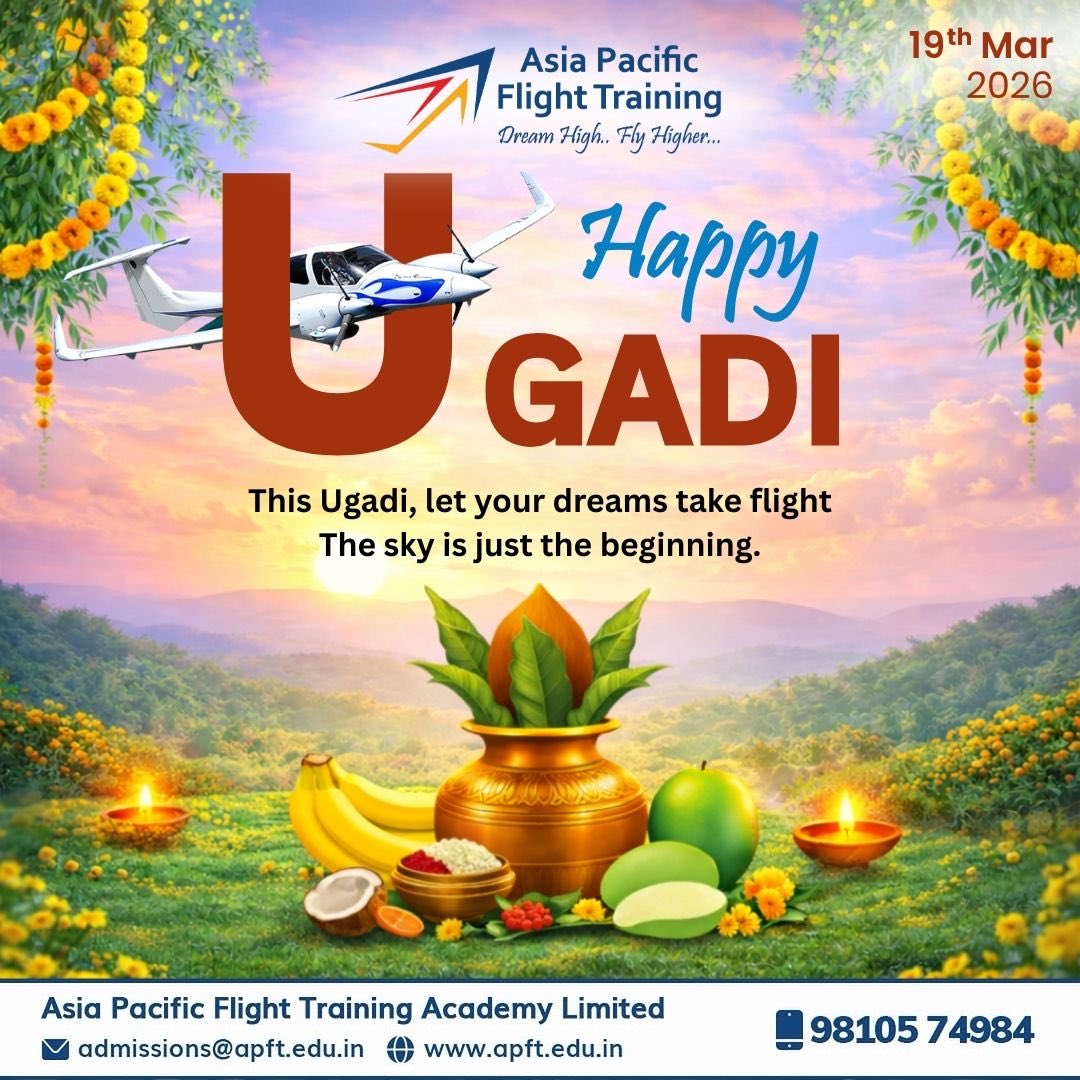 apft_official's tweet photo. Happy Ugadi ✨

This Ugadi, let your dreams take flight

The sky is just the beginning✈️♾️

Visit us: https://t.co/rLWeHuFKlS
Write to us: admissions@apft.edu.in 
Contact us: +91 9810574984

#ugadi #aviation #pilot https://t.co/NEGS90DgUH