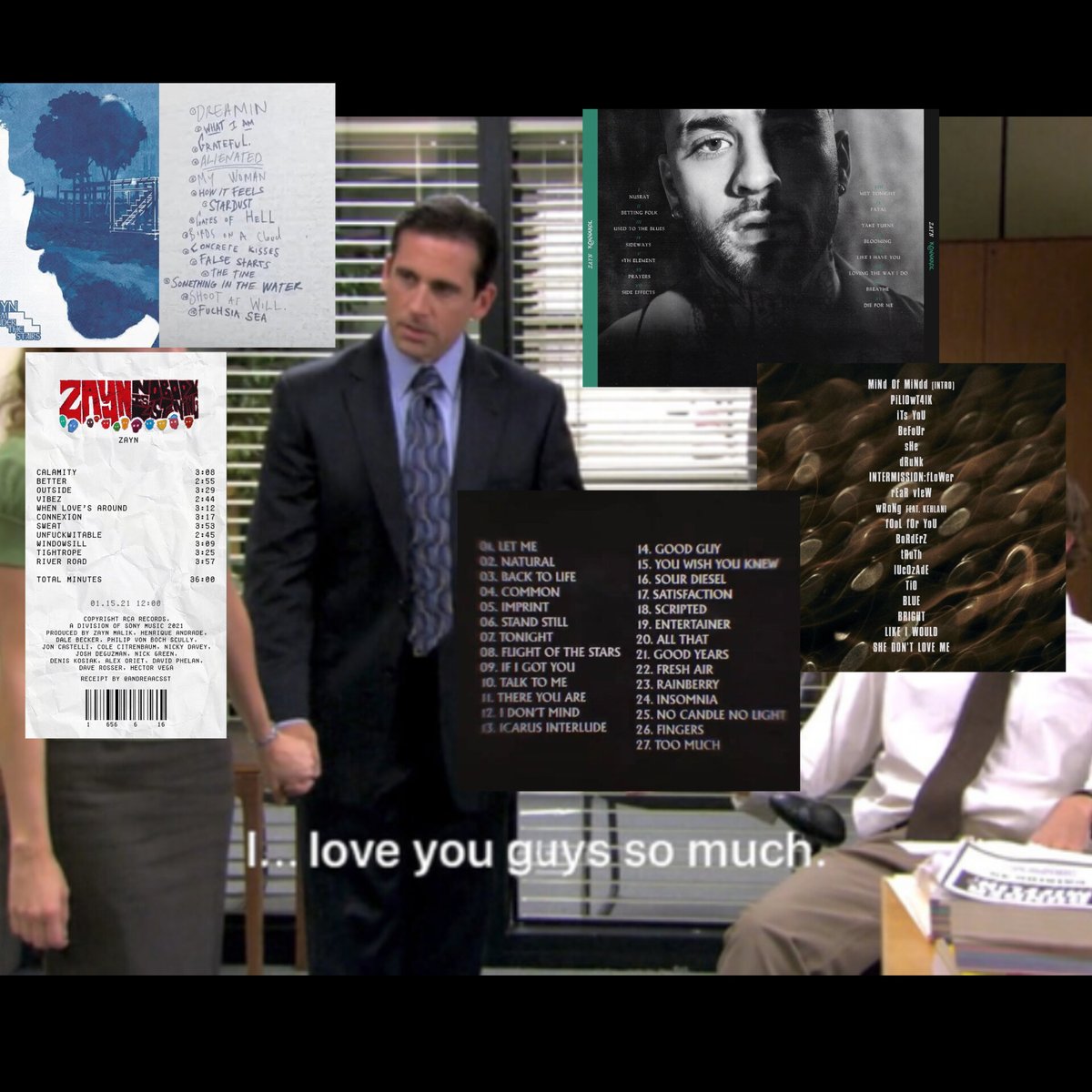 oh lo que es la discografia de zayn, no es la santisima trinidad es la santisima quintidad 🚬