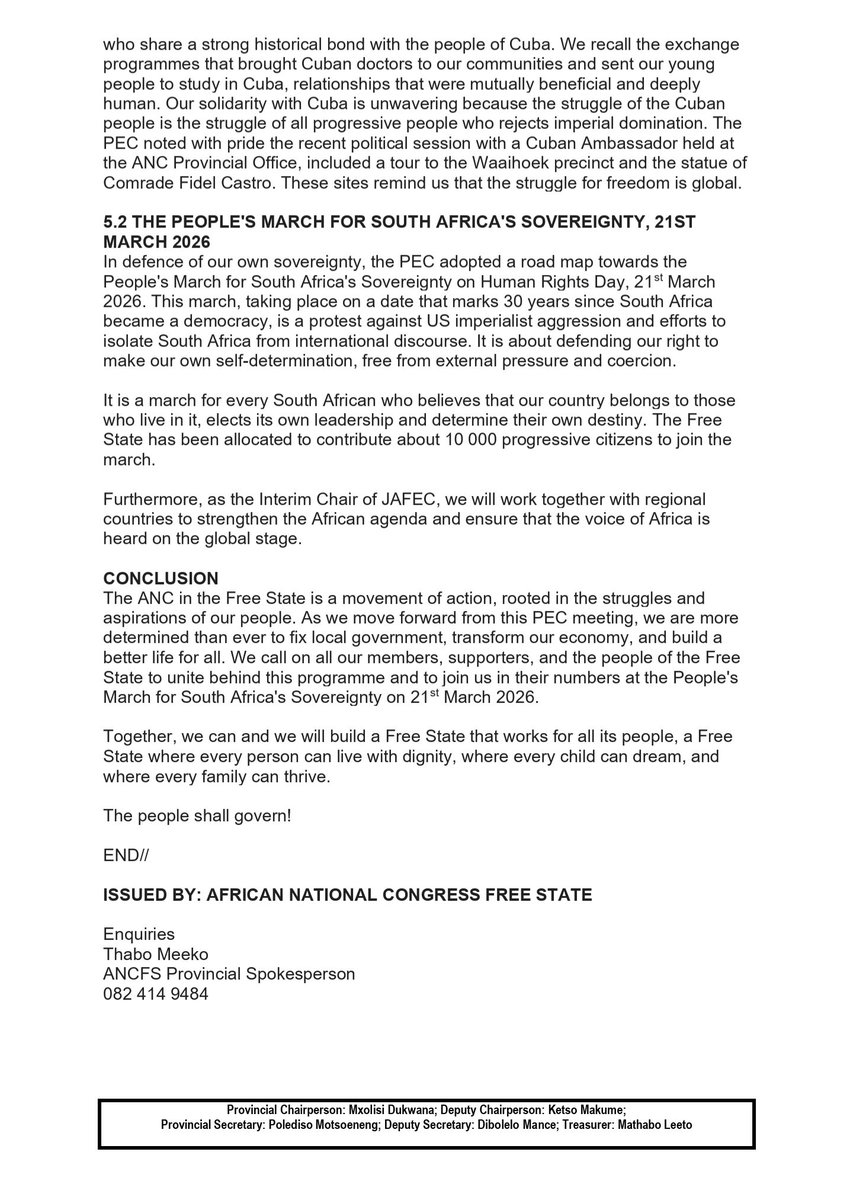 ANC Free State tweet media