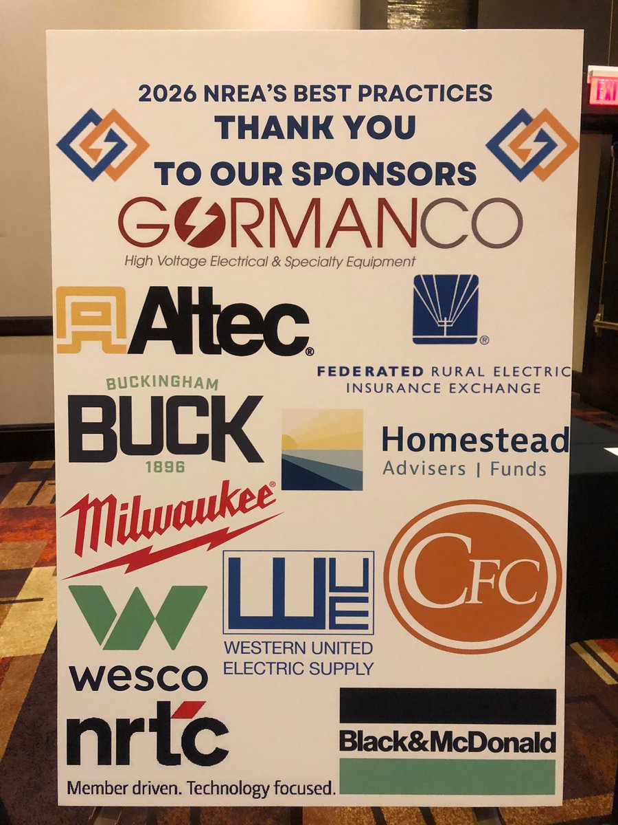 NVRuralElectric's tweet photo. Thank you to our sponsors for this year’s Best Practices - bringing together engineering &amp; operations depts of public power utilities from across Nevada &amp; the West w/attendees from 7 states ⚡️ https://t.co/DQkpoCoNIJ