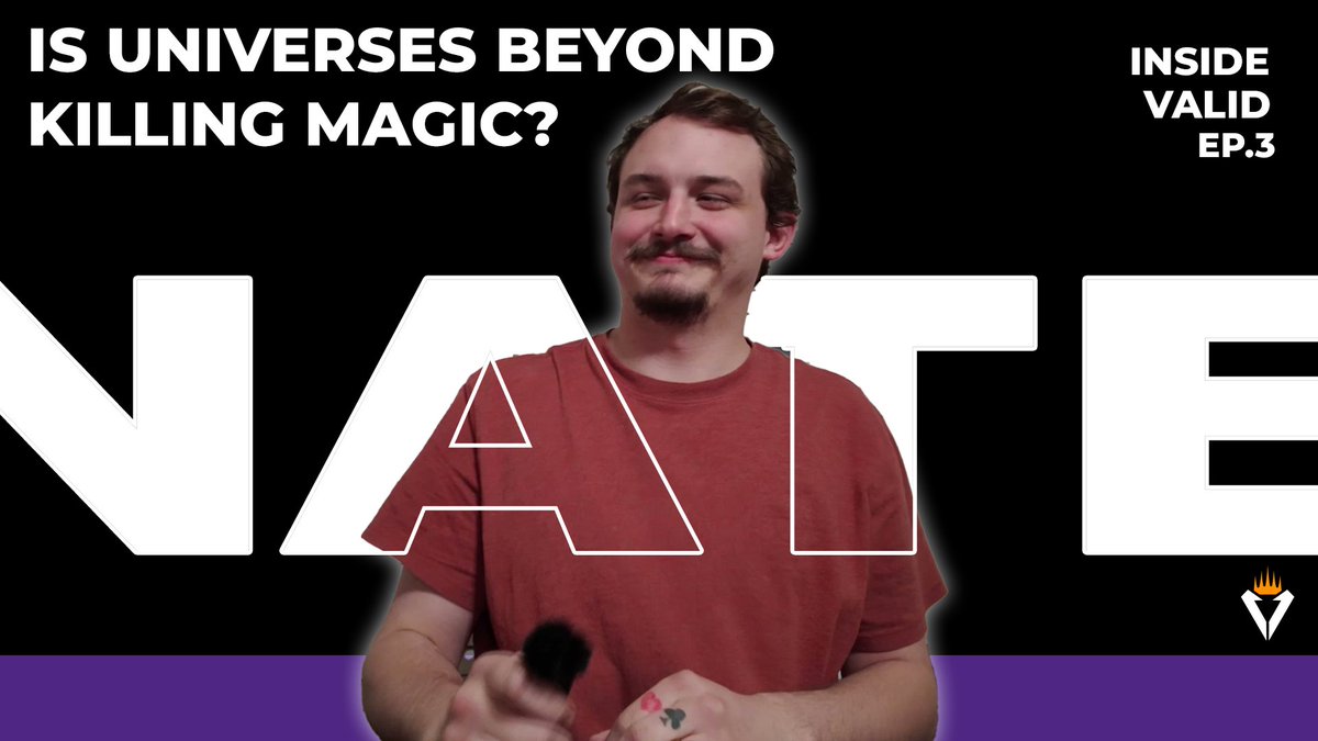 New Inside Valid Video! We sit down with Nate as he talks about why he believes Universes Beyond is ruining Magic...youtu.be/wE8o6bzC3KQ #mtg