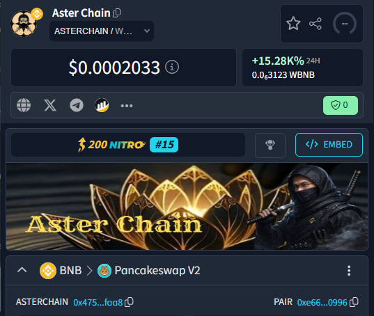 AsterChain_bnb's tweet photo. ⬆️ Dextools Updated ⬆️

https://t.co/Cn1X40Be7r https://t.co/5NNu5Bs6Cc