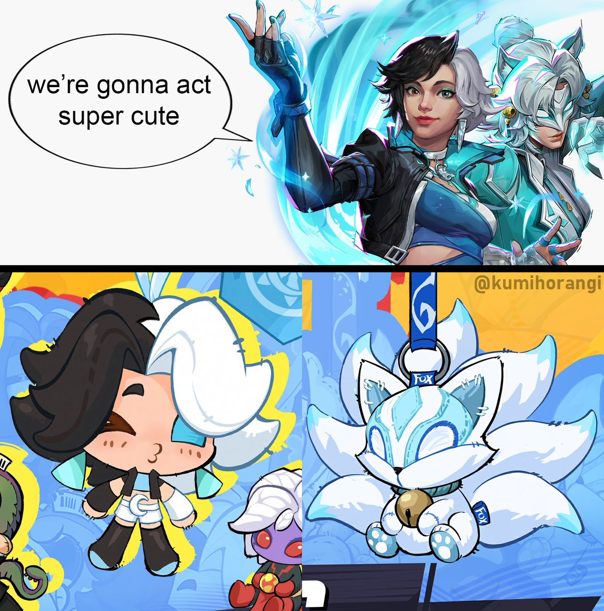 kumihorangi's tweet photo. snowfox-bubus(?) or something like that 🌈✨

#snowfox #lunasnow #whitefox #marvelrivals https://t.co/Dgr1pKK6Ml
