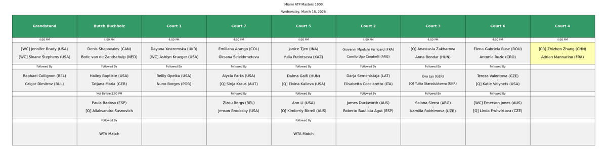 Tennis Schedules tweet media