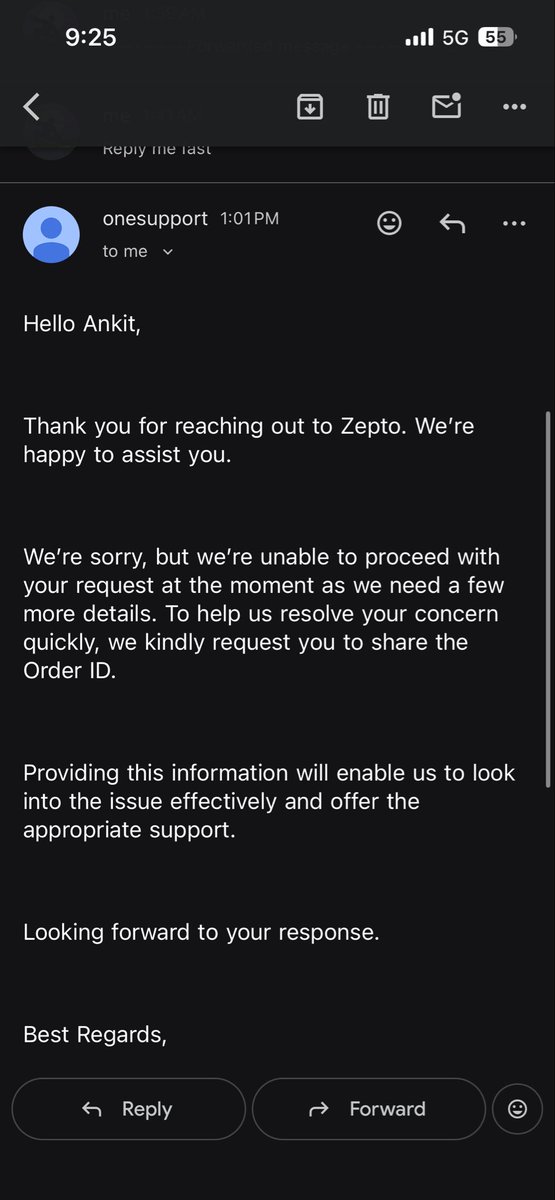 vyzen_era's tweet image. Received an expired product today (18 March 2026) from @ZeptoNow. No response on my return request, even after calling the branch manager near Shapoorji (number given by delivery partner)

Is this your service quality? This is unacceptable.
#Zepto #CustomerService #BadExperience
