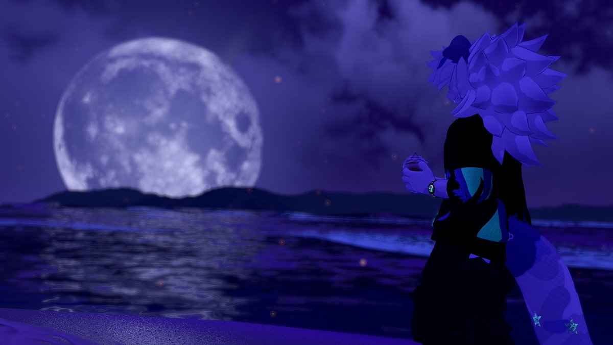 Pixelirplus's tweet photo. “When the moon sets, will anyone remember me?”

#VRChatPhotography #vrchat https://t.co/xtj8dpZ4S6