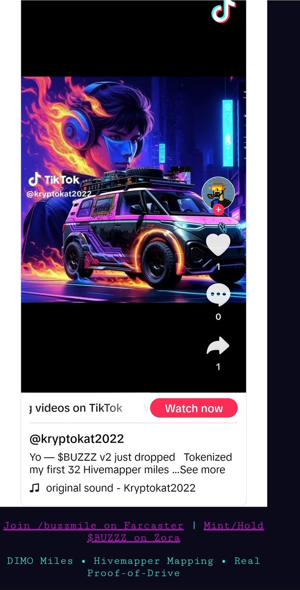 KBuzzWasteland's tweet photo. Proof-of-drive is Here
We are mapping. We are tracking.
Early stages of an Operation to prepare for a Desolate wasteland when the AI revolution takes place.
We operate in and out the Metaverse.
#DePIN #BuzzMile #RWA #BASE #Lamina1 #OpenMetaverse $BUZZZ https://t.co/lALXUpuhqG