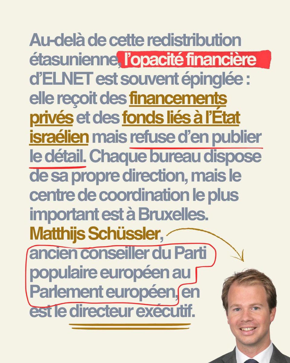 Fondé en 2007 à Bruxelles sous le statut d’ONG, ELNET possède 7 sièges en Europe et un réseau de relais aux États-Unis, “Friends of ELNET”, qui s’occupe avant tout de la levée de fonds.