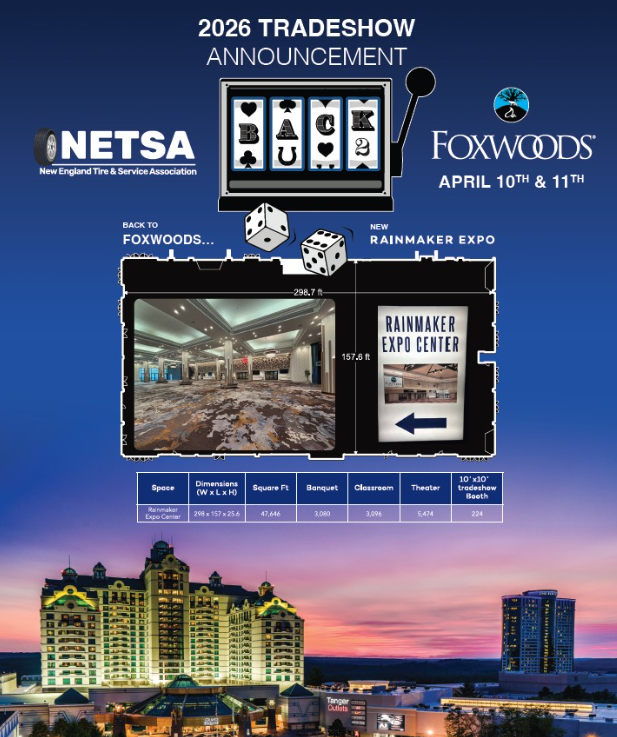 NETireSvcAssn's tweet photo. Our trade show is fast approaching, and we’re getting excited! We’re still looking for sponsorships and auction items to help make this event a success. If you’re interested in donating or becoming a sponsor, please reach out to Katie. Email: Katie@netsa.org | Phone: 855-638-7248 https://t.co/CMtyGGlved