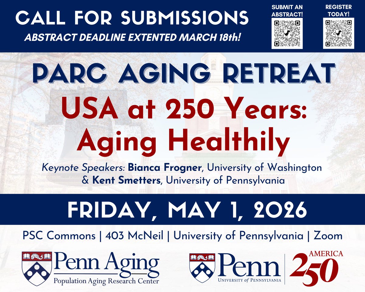 Population Aging Research Center at Penn tweet media