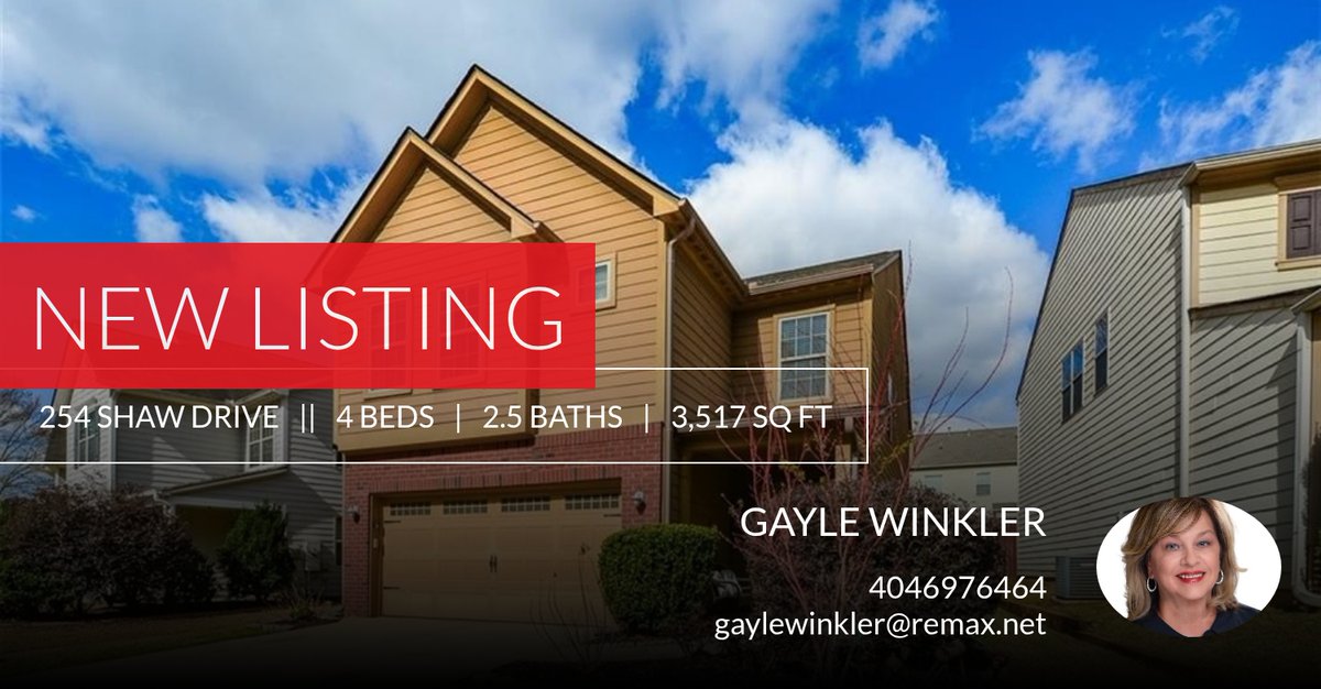 winkskapp's tweet photo. 📍 New Listing 📍 Take a look at this fantastic new property that just hit the market located at 254 Shaw Drive in Acworth. Reach out here or at 4046976464 for more information

Gayle Winkler
ReMax Town &amp; Count... https://t.co/LI2315TXBW https://t.co/OlsBvSxviU