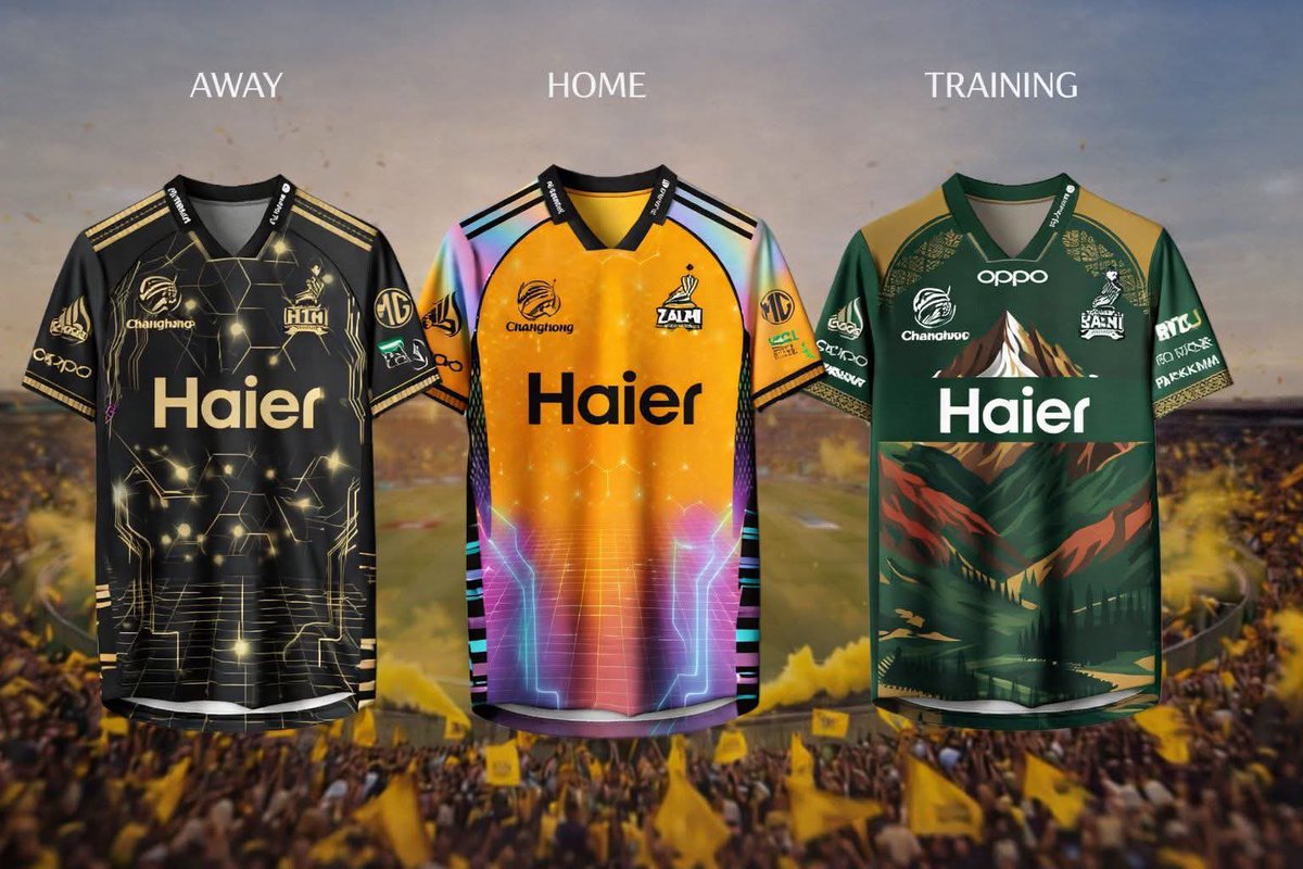 ZalmiTVPashto's tweet image. پيښور زلمي پي ایس ایل یوولسم لپاره نوی ورزشي لباس رسنیز کړو.پيښور زلمي درې ‌‌‌‌‌‌ډوله لباس رسنیز کړی 
Peshawar Zalmi New Kits For PSLXI
#PSLXI #PeshawarZalmi #Kit #ZalmiTvPashto