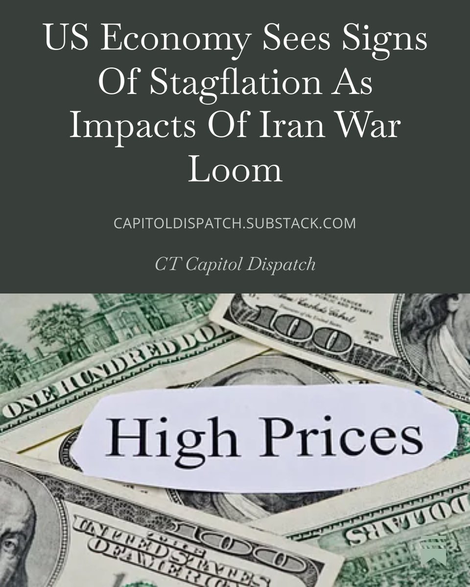 US Economy Sees Signs Of Stagflation As Impacts Of Iran War Loom bit.ly/4rADhKR
