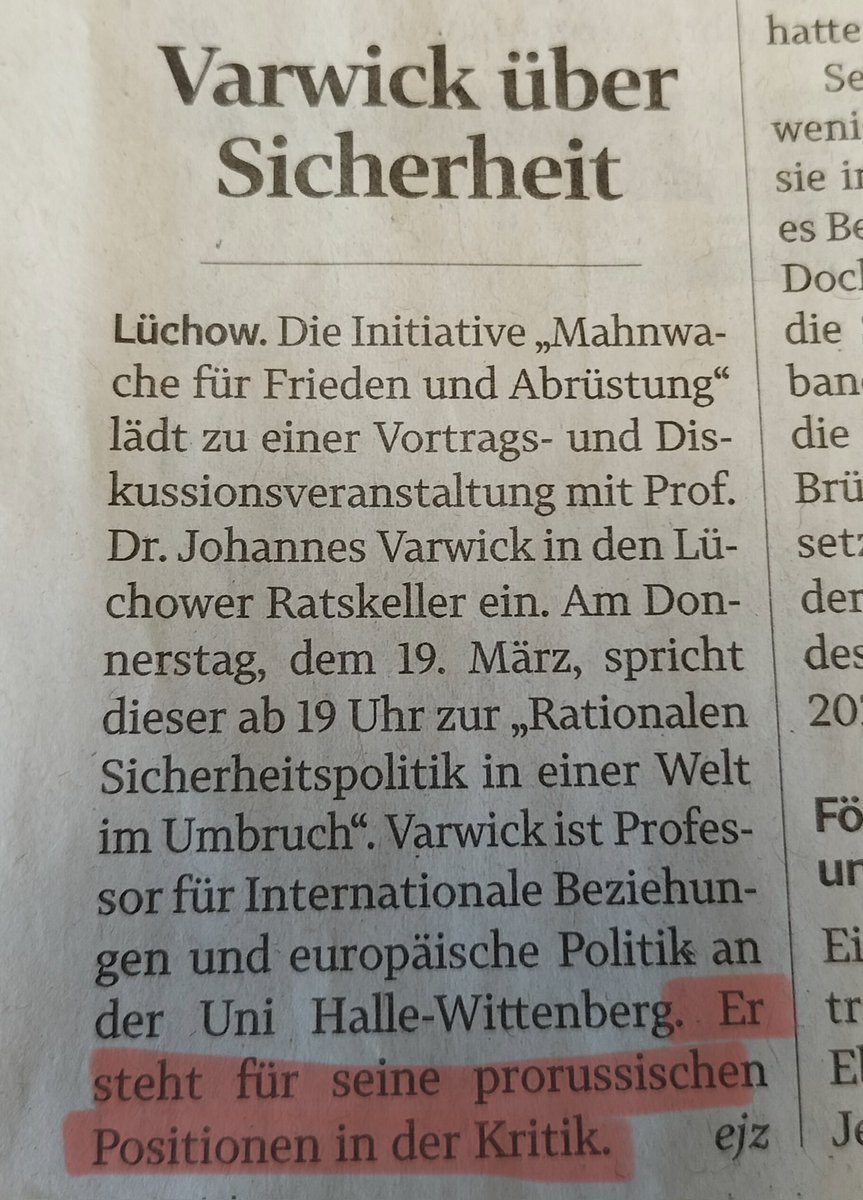 Johannes Varwick tweet media