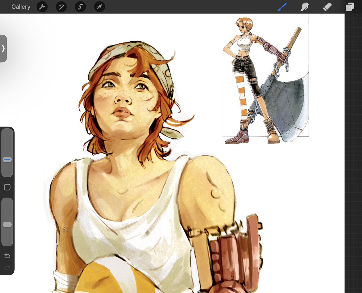 juunipaa's tweet photo. Girl watches one piece and feels inclined to dye her hair orange #nami #opla #onepiece #fanart https://t.co/ltho6tI6tj