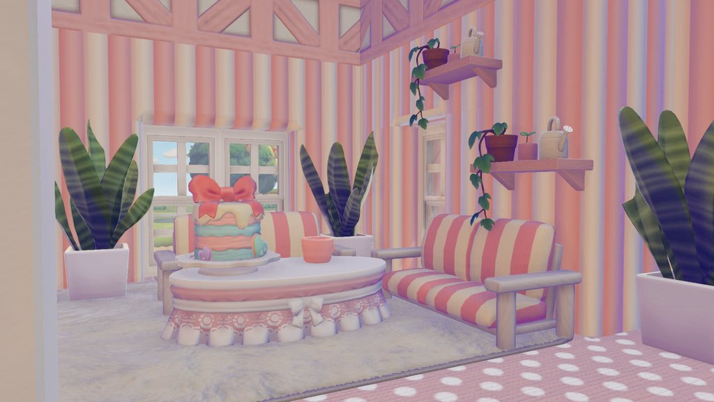 Decided I'm going to give each of the Eevee babies their own home... Sylveon is up first 🩷🥰 #pokopia