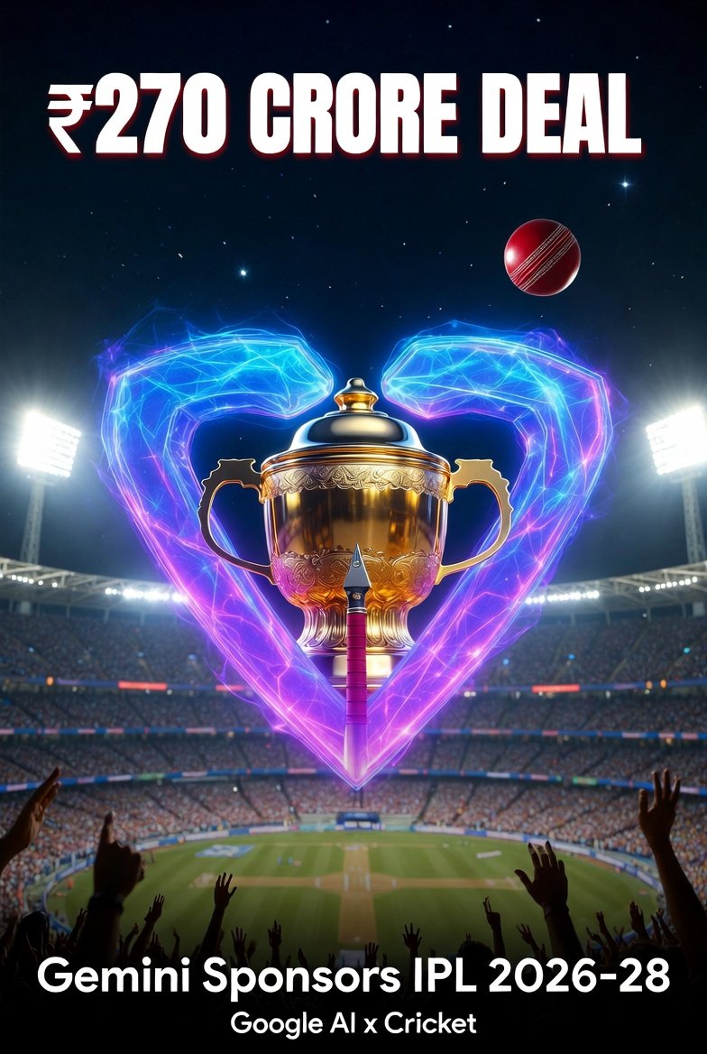 How Gemini earns from this ₹270 Cr investment?

Not direct profit — it's smart marketing:

• Explosive user growth for Gemini app 
• Real-world data to train &amp; improve the AI 
• Brand love in the world’s biggest cricket market 
• Long-term boost to Google’s entire ecosystem