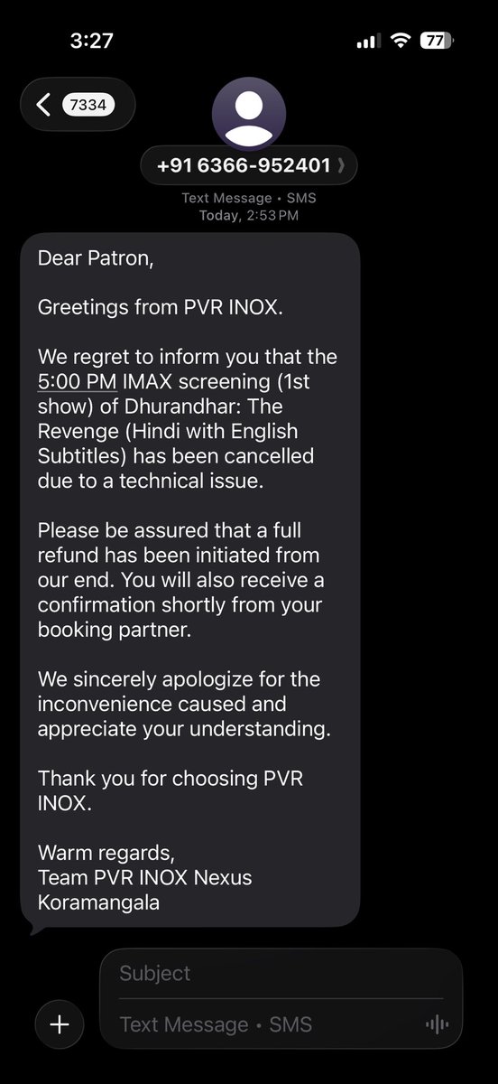 anuragcomm's tweet photo. @carebydistrict where is the refund, your non responsiveness across chat, emails and X will be deemed as a non compliance and we will have to resort to consumer forum for both the theatre and district https://t.co/xcpOLtd4rM