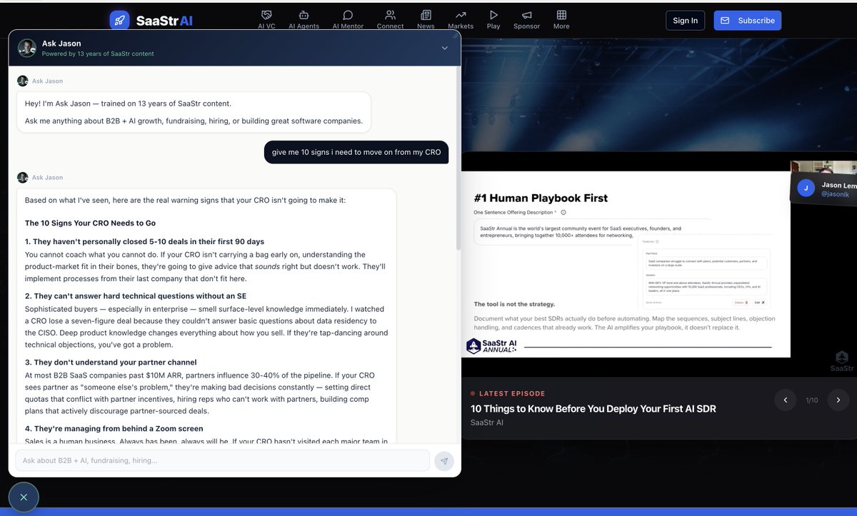 Jason ✨👾SaaStr.Ai✨ Lemkin tweet media