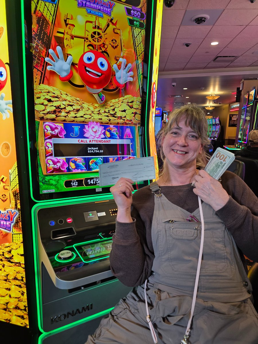 Talk about BINGO! This Lucky winner hit $14,754.10 on just $1.42 a spin, on our NEW Bingo Frenzy Stamped Tiger machine. Come check it out at The Century Casino &amp; Hotel in Central City! #winnerszone

Gambling problem? Call or text 1-800-GAMBLER