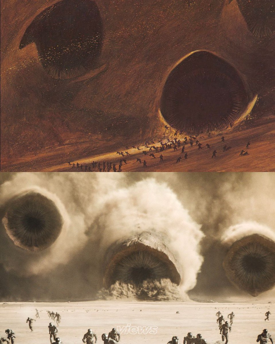 Les dessins de John Schoenherr pour “Dune”.